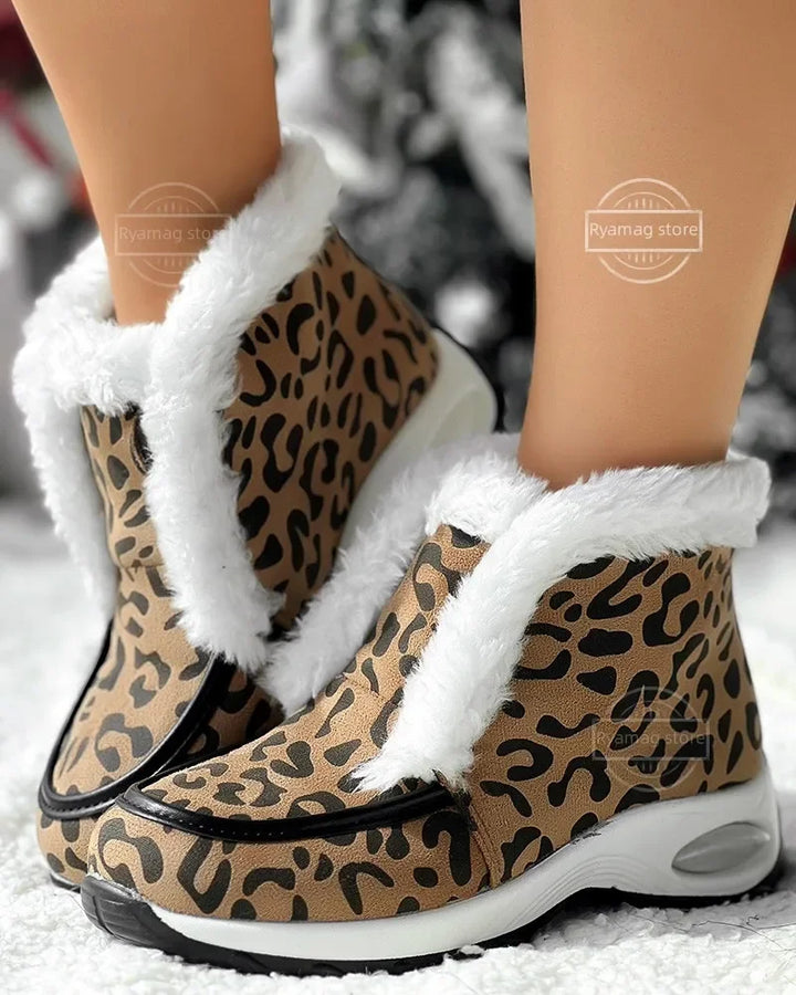 Vegan Leather Casual Ankle Boots