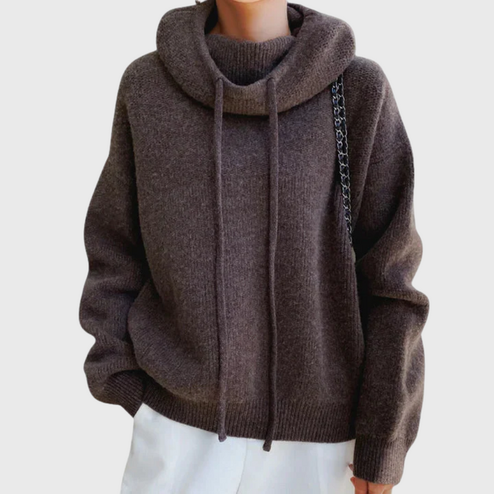 Annelie | Cozy Sweater with Wide Roll Neck