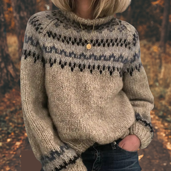 Astrid™ | Women's Nordic Knit Sweater