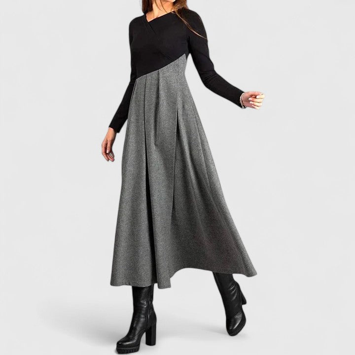 Revaline | Silk Elegance Dress