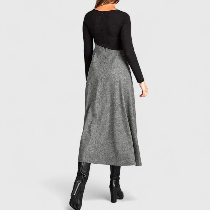 Revaline | Silk Elegance Dress