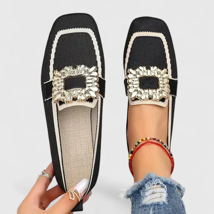 Nikita | Elegant Loafers with Jewel Buckle