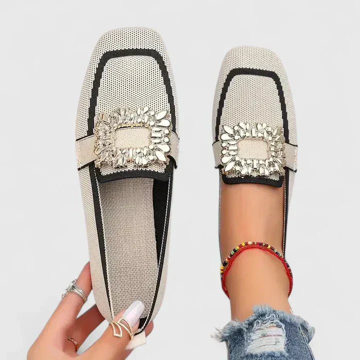 Nikita | Elegant Loafers with Jewel Buckle
