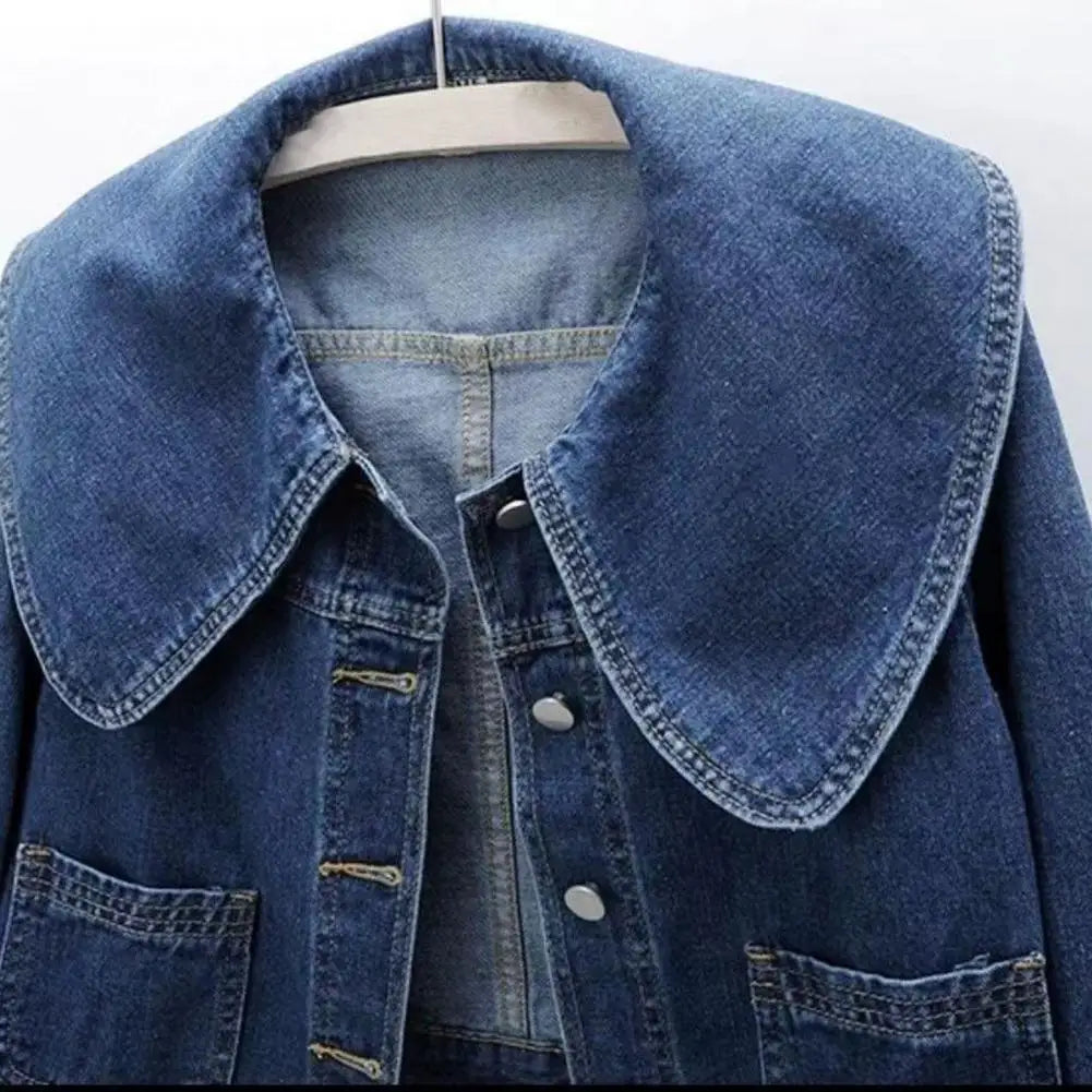 Sofia Denim Crop Coat