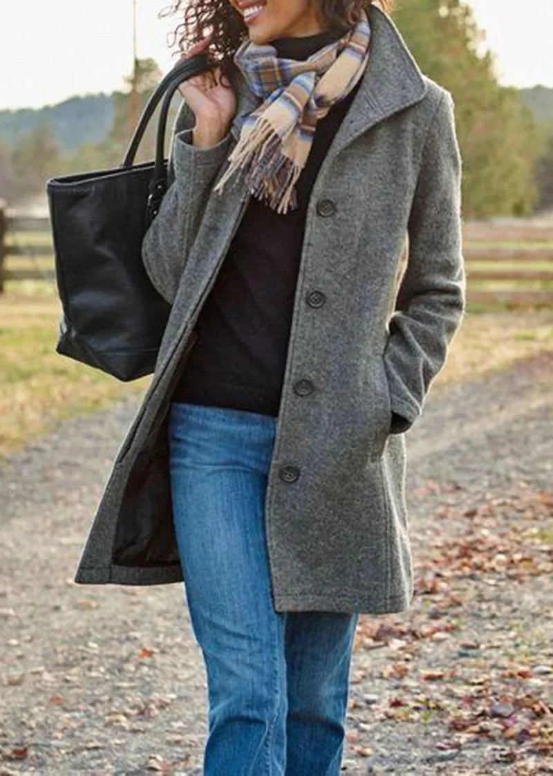 Madeline™ – Cozy Mid-Length Everyday Coat