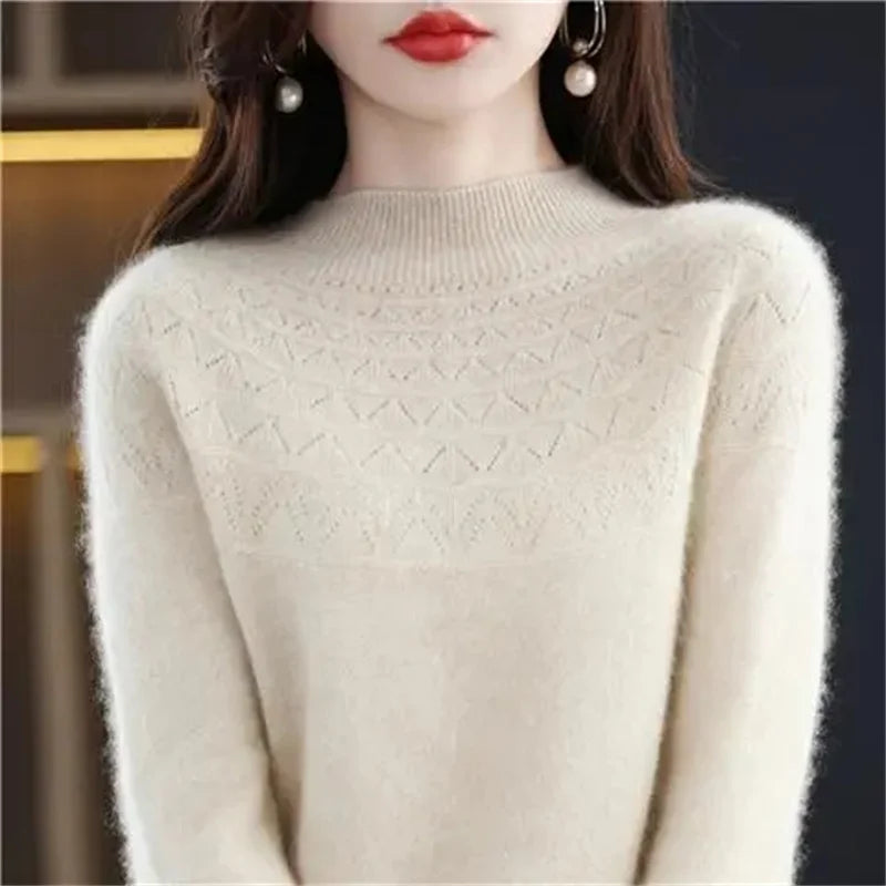 Isaline | Fine Knit Pullover with Delicate Structure