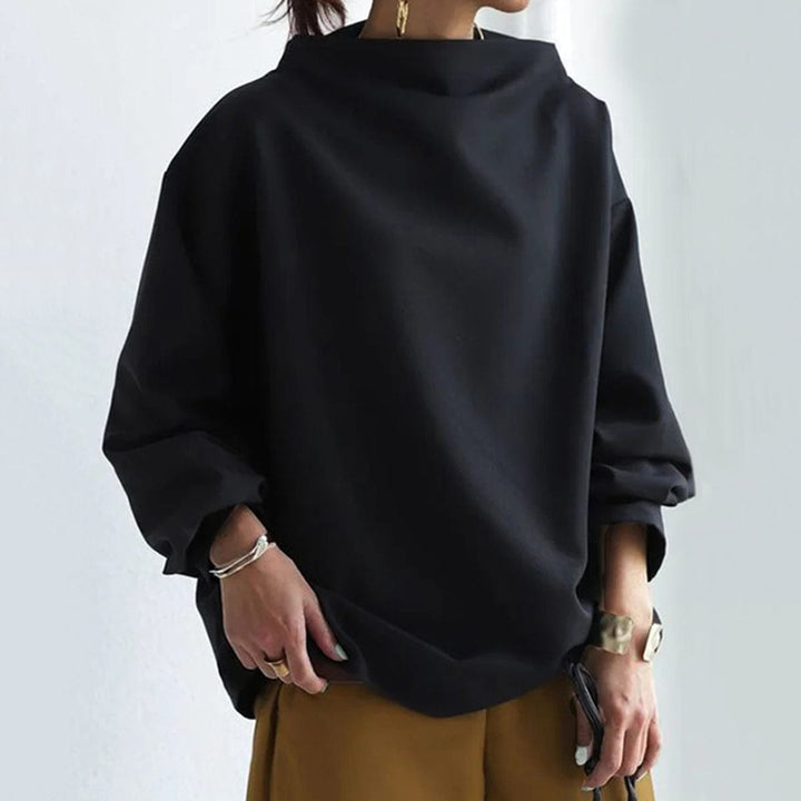 Selena | Minimalist High-Neck Sweater