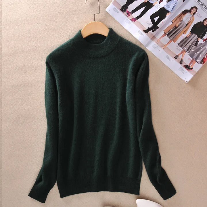 Claire | Classic Fine Knit Turtleneck Sweater