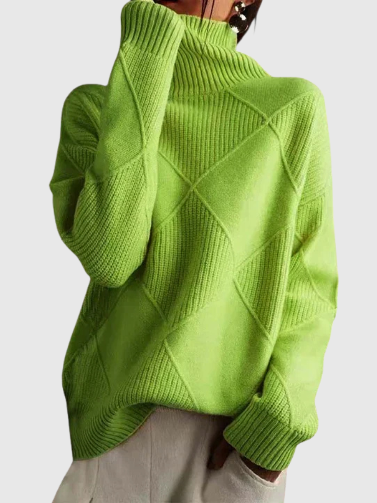 Tiffany | Geometric Knit Sweater