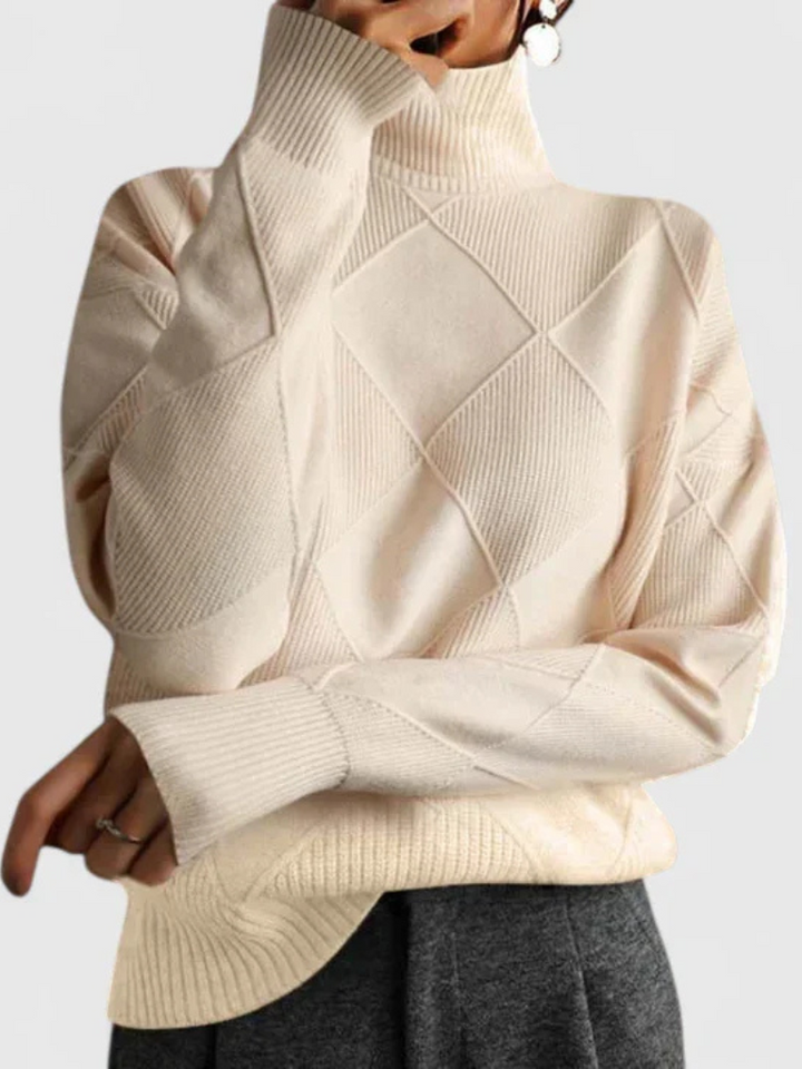 Tiffany | Geometric Knit Sweater