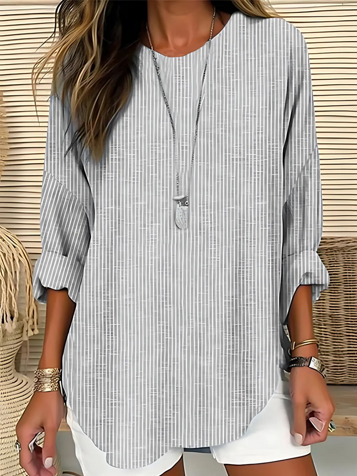 Stacy | Trendy Striped Blouse