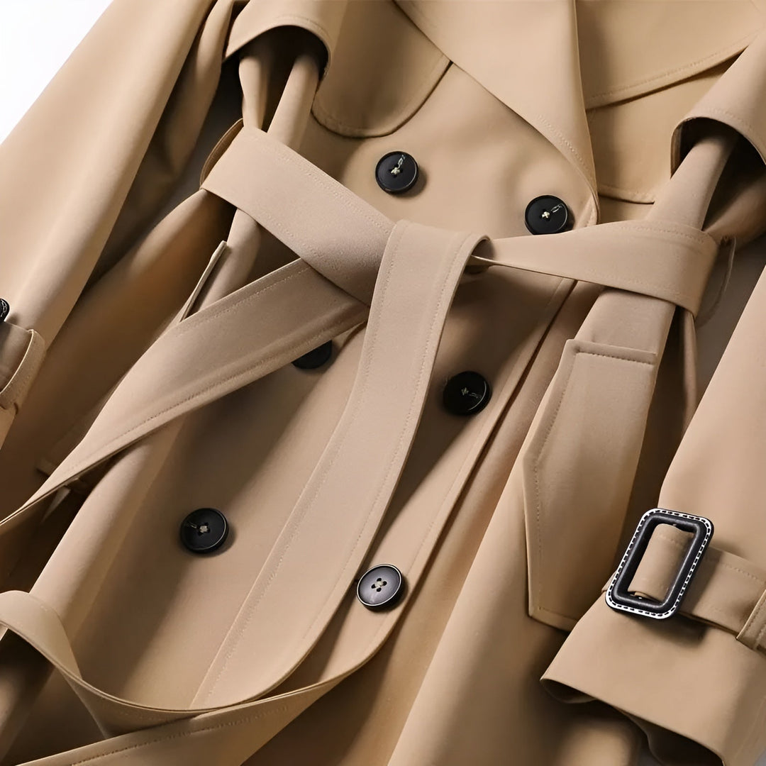 Sabrina™ | Belted Water-Resistant Trench Coat Trench Coat
