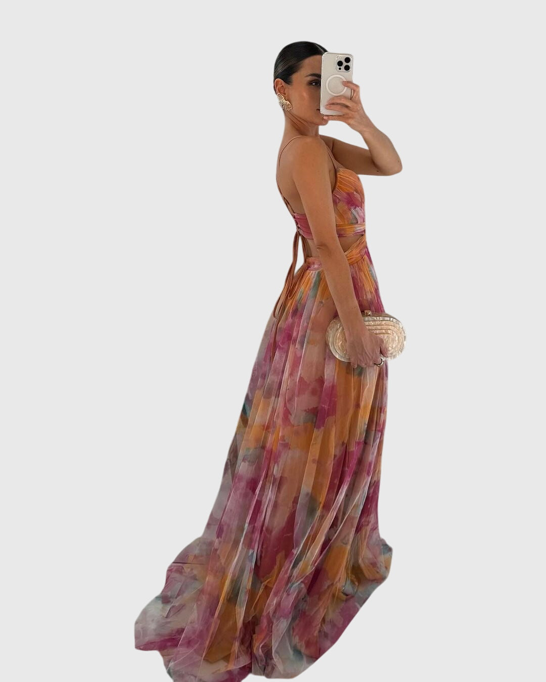 Giselle™ | Silk Floral Maxi Dress
