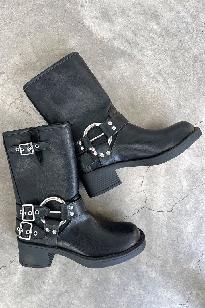 Women's Black Short Boots