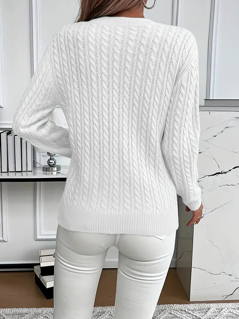 Zoe | Luxurious Cable Knit Sweater