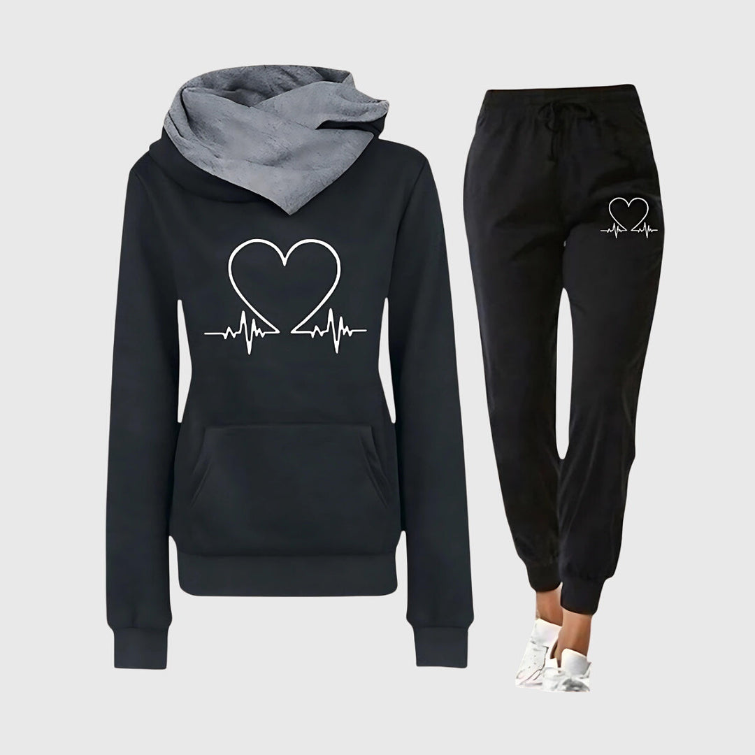 Heartbeat Luxe Hoodie Set
