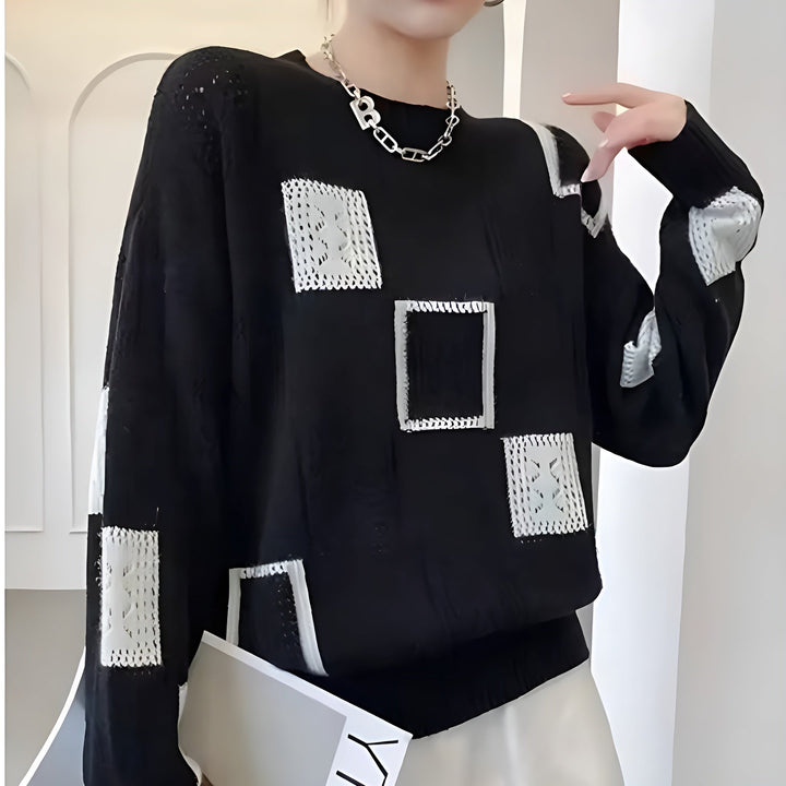 Claudine™ | Sweater with Geometric Pattern