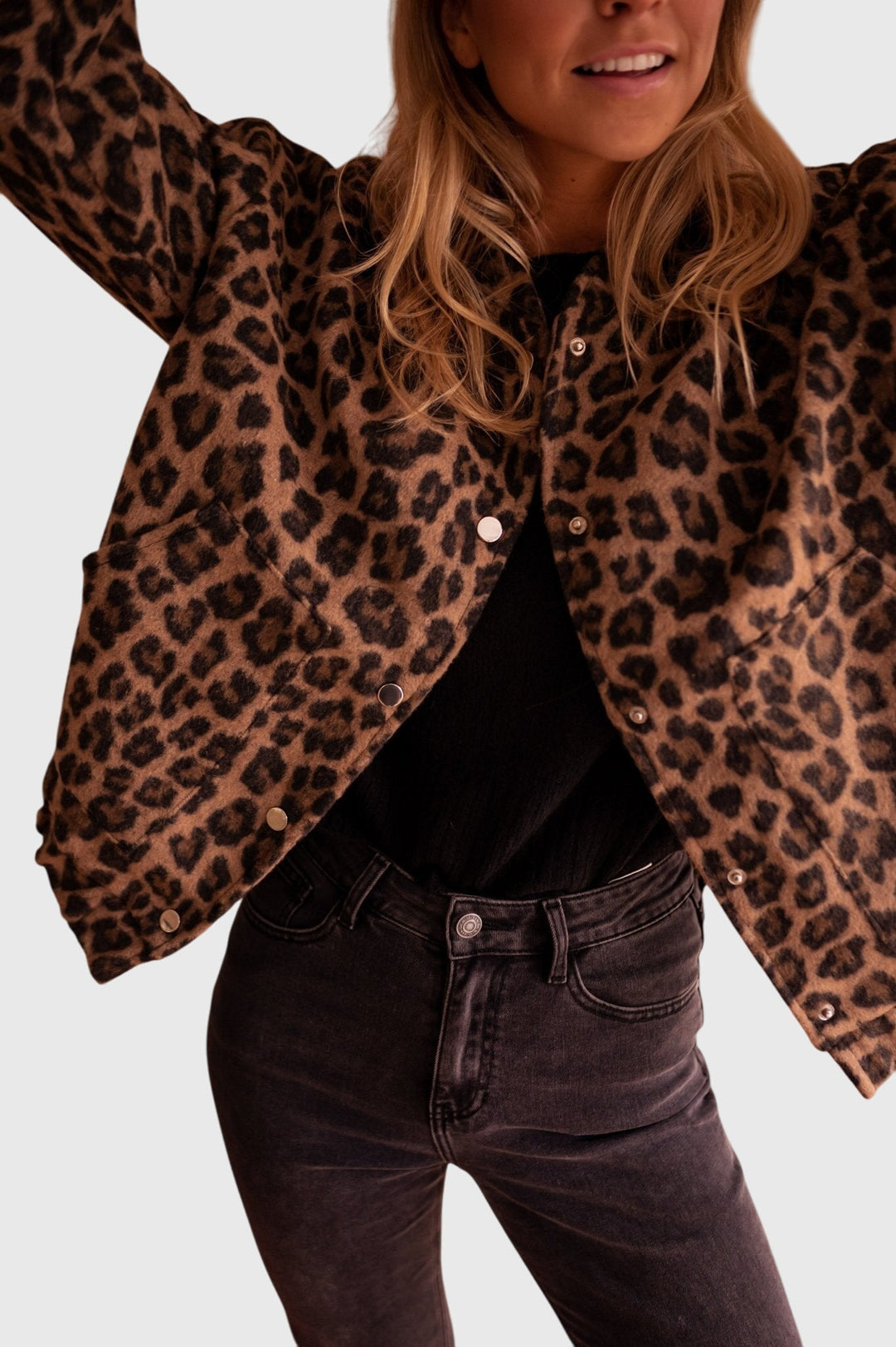 Elodie | Luxe Leopard Print Blazer