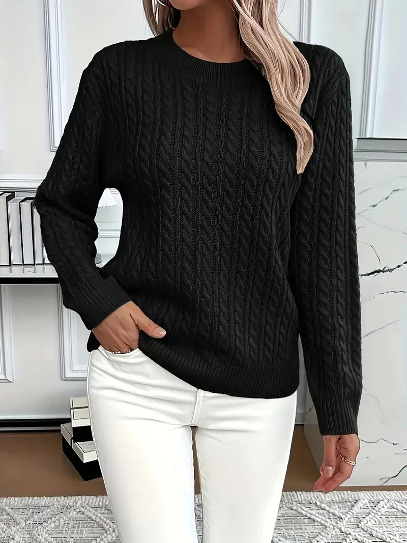 Zoe | Luxurious Cable Knit Sweater