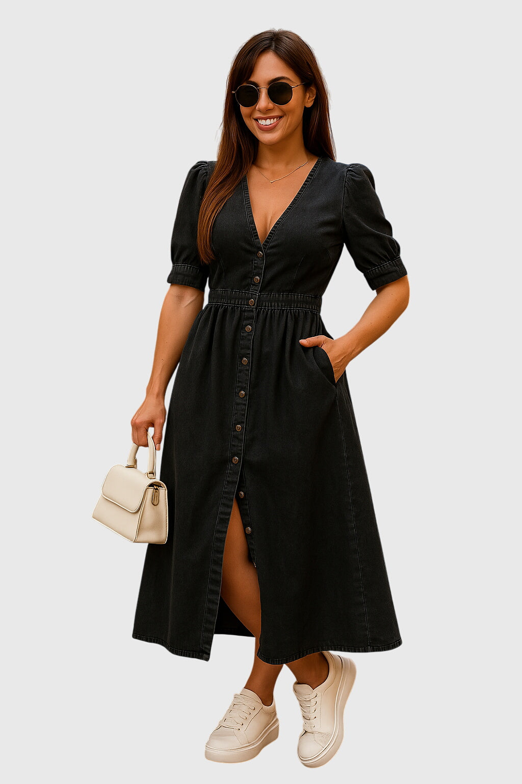 Jacqueline™ | Luxe Denim Shift Dress