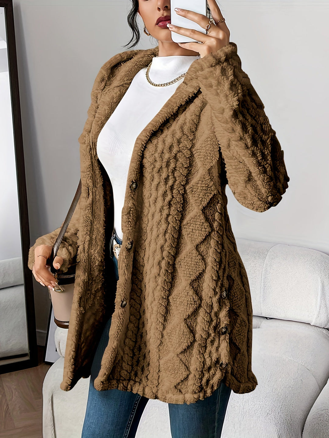 Sophie | Plush Hooded Cardigan