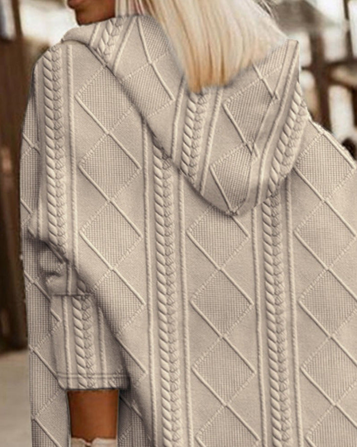 Monalisa - Long Hoodie Cardigan