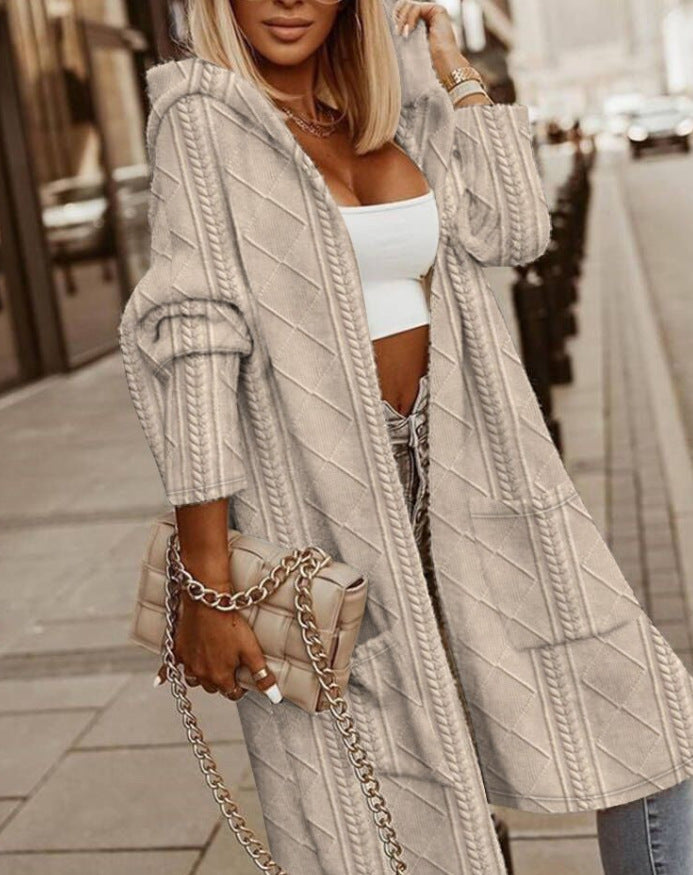 Monalisa - Long Hoodie Cardigan