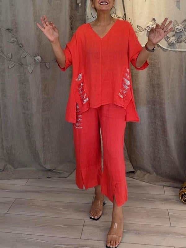 Tracey™ – Elegant 2-Piece Summer Set for Easy, Breezy Days