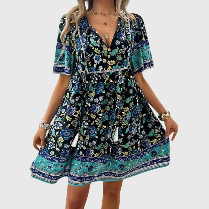 Aurora Silk Midi Dress
