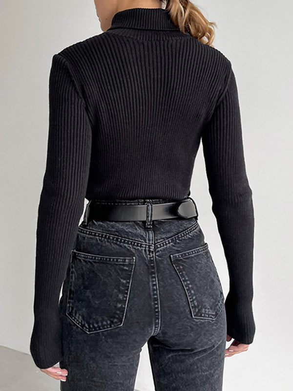 Celeste | Ribbed Turtleneck Sweater