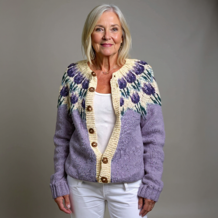 Icelandic Wool Vintage Cardigan by Laera & Cole