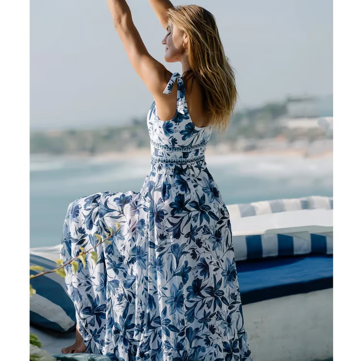 Jordan™ – Elegant Floral Swimsuit & Skirt Set