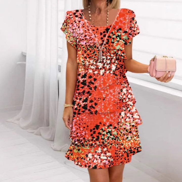 Diana™ – Versatile Sparkle Dress with Bold Leopard Flair
