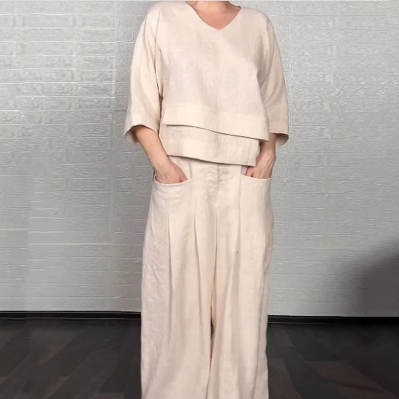 Joanne™ – Relaxed Fit 2-Piece Set for Effortless Everyday Elegance