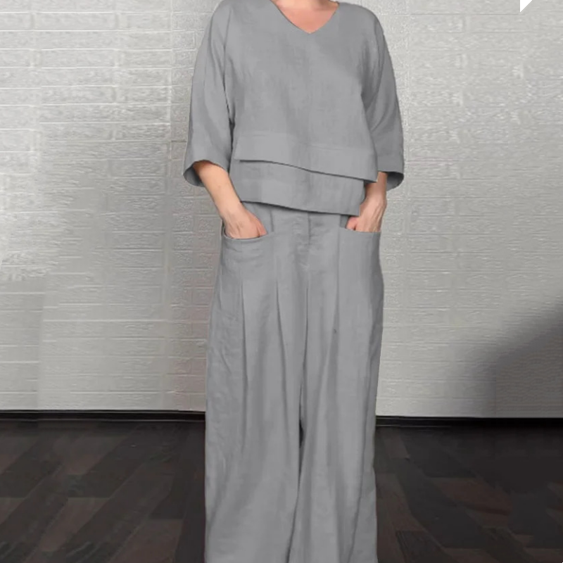 Joanne™ – Relaxed Fit 2-Piece Set for Effortless Everyday Elegance